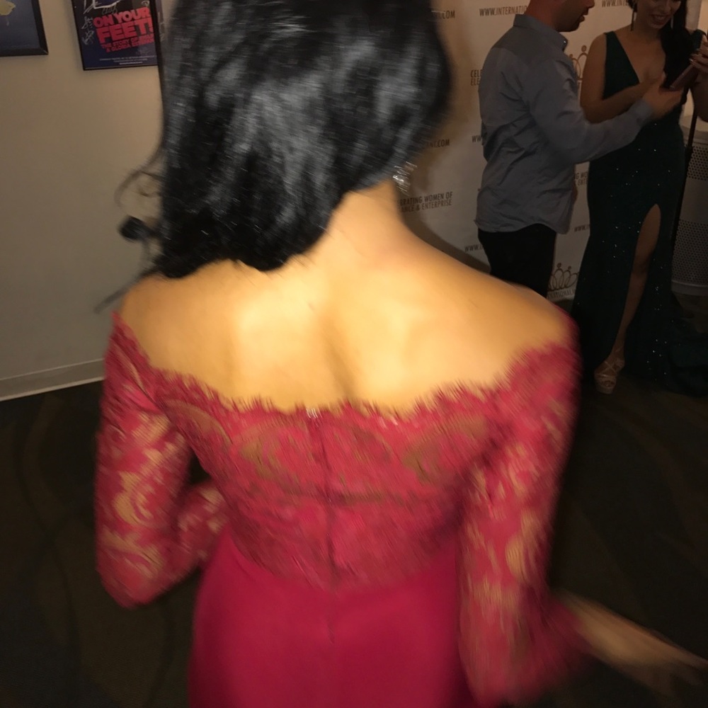 Long Red Gown - Picture 4 of 6